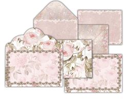 DIGITAL Floral Envelopes - Printable Envelopes Download, Floral Envelopes, Digital Envelopes, Printables Envelopes