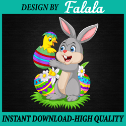 Rabbit Holding a Baby Chick PNG, Easter Bunny Clipart, Easter Clip Art, Easter Png, Digital download