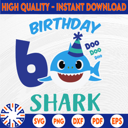 shark 6th birthday svg, boy birthday shark svg dxf eps, boy sixth birthday clipart, six year old, baby, shark