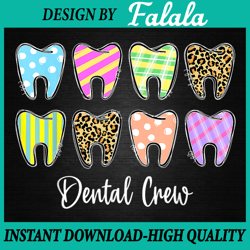 Dental Crew Cute Teeth Leopard Png, Happy Easter Day Christians Png, Easter Png, Digital download