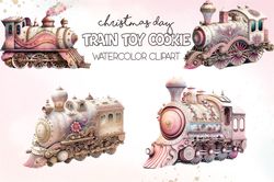 04 PNG Of Christmas Cookie Train PNG Merry Christmas Sublimation