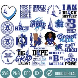 Bennett College Svg, HBCU Svg Collections, HBCU Svg, Football Svg, Mega Bundle, Cricut, Digital Download