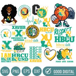 Xavier University Svg, HBCU Svg Collections, HBCU Logo Svg, HBCU Svg, Football Svg, Mega Bundle,Cricut,Digital Download