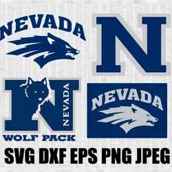 Nevada Wolf Pack SVG PNG JPEG  DXF Digital Cut Vector Files for Silhouette Studio Cricut Design