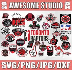 34 Files NBA Logo, Toronto Raptors Bundle SVG,instant download,svg,Toronto svg, Sport Svg, NBAG Svg, Clipart