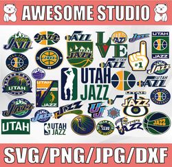 32 Files Utah Jazz svg, Ultas svg, Jazz svg,basketball bundle svg,Cricut , Sport Svg, NBAG Svg, Clipart