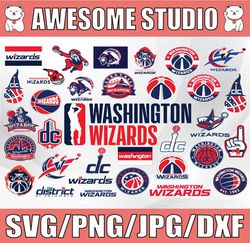 34 Files Washington Wizards NBA Basketball bundle svg Washington svg, NBA svg , Sport Svg, NBAG Svg, Clipart