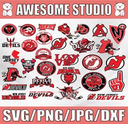 30 Files New Jersey Devils Bundle Svg, Devils Svg, NHL svg, Sport Svg, NHL Svg, Clipat