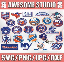 24 Files New York Islanders Bundle Svg, New York, Islanders Svg, NHL svg, Sport Svg, Clipart