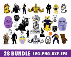 Avengers Thanos SVG Bundle Files for Cricut, Silhouette, Avengers Thanos Infinity War SVG