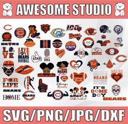 Chicago Bears Svg Bundle, Chicago Svg, Bears svg, Chicago Bears, Sport Svg, NFL Svg, Clipart