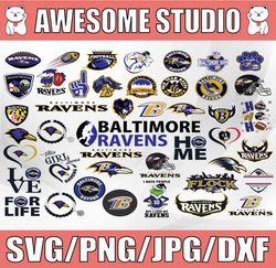 42 Files Baltimore Ravens, Baltimore Ravens svg, Baltimore Ravens clipart, NFL team svg, Sport Svg, NFL Svg, Clipart