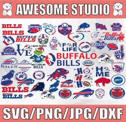 46 Files Buffalo Bills, Buffalo Bills svg, Buffalo Bills clipart, Buffalo Bil, NFL team svg, Sport Svg, NFL Svg, Clipart