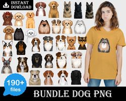 190 Dogs Clipart Pack PNG 300 dpi PNG Transparent Background Images Instant Digital Download Clip Art Animal Pets Animal