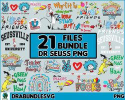 21 Mega Bundle Dr Seuss Png,Teacher Svg,Book Png,Green Eggs and Ham,Cat in The Hat Svg,Kids Svg,Teacher Shirt Svg,Whovil