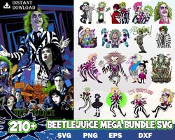 210 Beetlejuice Bundle Svg, Beetlejuice Svg, Horror Movie Svg, Zombie Svg, Sandworm Svg, Lydia Deetz Svg, Beetlejuice Cr