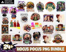 24 Hocus Pocus Bundle Png, Hocus Pocus Png Bundle, Bunch Of Hocus Pocus, Halloween Design, Happy Halloween Bundle Instan