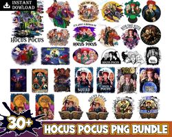 30 Hocus Pocus Bundle Png, Hocus Pocus Png Bundle, Bunch Of Hocus Pocus, Halloween Design, Happy Halloween Bundle Instan