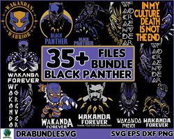 35 Black Panther 2 SVG Bundle, Superheroes SVG, Marvel Black Panther SVG,Black Panther, Black Panther SVG, Black Panther