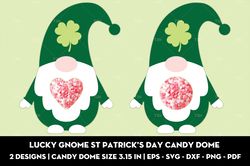 Lucky gnome St Patrick's Day candy dome
