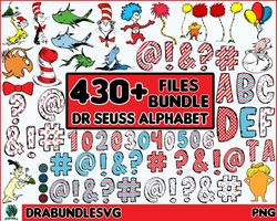 430 Mega Bundle Dr. Suess Alphabet Png, Dr. Suess Bundle, Cat In The Hat PNG, Dr. Suess Font PNG, Doodle Alphabet PNG In