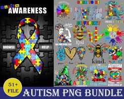 51 Autism Bundle Png, Autism Bee png, Dabbing Puzzle png, Elephant Autism png, Dinosaur Puzzle png, Instant download