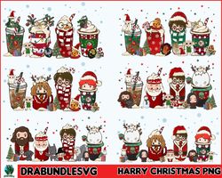 6 Files Christmas Coffee PNG, Harry Coffee Latte Png, Christmas Movie Inspired Coffee, Harry Coffee Png, Hand Drawn File
