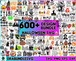 600 Halloween svg files for cricut, Halloween designs bundle in 4 formats, Horror Character, PNG, digital download, matc