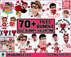 70 Valentine Bad Bunny SVG PNG Bundle, Bad Bunny Valentines Svg, Un San Valentin Sin Ti Svg Png, Valentines Benito Png,