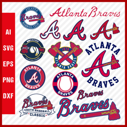 Atlanta Braves Logo, Atlanta Braves Svg, Atlanta Braves Svg Cut Files, Atlanta Braves Layered Svg For Cricut, Png Images