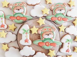 Teddy bear cookie cutters Custom stamp for cake topper gingerbread decor sugar cookies polimer clay silicone mold