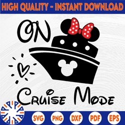 Disney On Cruise Mode SVG Cutting File / Multiple File Formats for Cricut, Silhouette