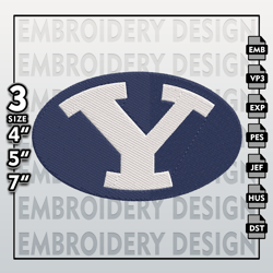 BYU Cougars Embroidery Files, NCAA Logo Embroidery Designs, NCAA Cougars , Machine Embroidery Designs