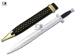 30 Inches Customized Handmade High Carbon Steel Blade Classic Hoplite Sword, The Leaf Bladed Hoplite, One Handed Sword