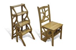Digital Template Cnc Router Files Cnc Chair - Stepladder Files for Wood Laser Cut Pattern