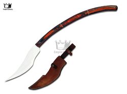 36 Inches Customized Handmade High Carbon Steel 1095 Full Tang Hunting Spear Sword, Battle Ready With Leather Sheath
