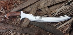 Khopesh Sword - Custom Hand Forged Carbon Steel FULL TANG Egyptian Khopesh Hunting Sword 25 Inches Battle Ready