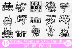 Strong Women's SVG Bundle