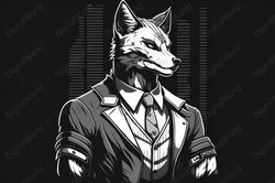 Artistic illustration, Wolf in a Suit, Jpg Image