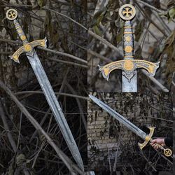 VIKING SWORDS Handmade Forged Damascus steel, COSPLAY Fantasy Swords,Gladiator Sword, Knight Templar decorative Sword