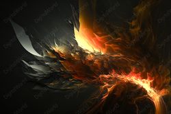 Art illustration. Fire Abstraction, Jpg Image