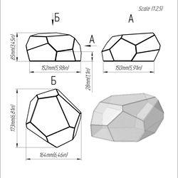 Project 425. Stained glass printable pattern. Brillant3d