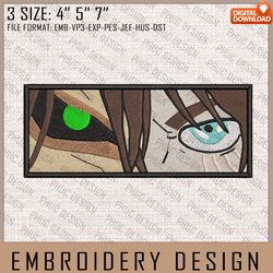Eren Embroidery Files, Attack on Titan, Anime Inspired Embroidery Design, Machine Embroidery Design