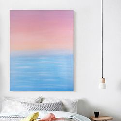 The Belt of Venus original oil painting on canvas abstract contemporary artwork modern seascape wall art