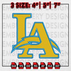 NFL Chargers Logo Embroidery Designs, Los Angeles Chargers, NFL Teams Embroidery Files, Machine Embroidery Pattern