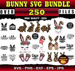 250 Rabbit SVG Bunny SVG Rabbit Cut File - SVG, PNG, DXF, EPS, PDF Files For Print And Cricut