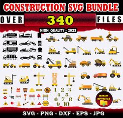 340 Trucks and Tractors SVG Bundle - SVG, PNG, DXF, EPS, PDF Files For Print And Cricut