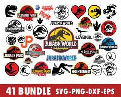 Jurassic World Park SVG Bundle Files for Cricut, Silhouette, Jurassic World Park Dinosaur SVG, Jurassic World Park SVG f