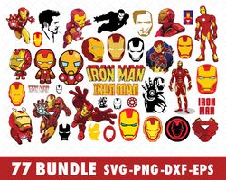 Marvel Iron Man SVG Bundle Files for Cricut, Silhouette, Marvel Iron Man SVG, Iron Man SVG Files, Superhero Iron Man SVG