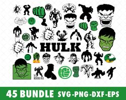 Hulk SVG Bundle Files for Cricut, Silhouette, Incredible Hulk SVG Files, Hulk SVG Bundle, Hulk SVG, Hulk PNG files